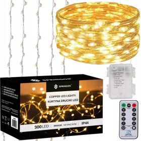    Springos Weihnachtsbaumbeleuchtung außen 3 m 201 – 300 Lichter