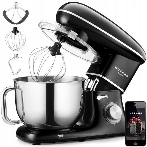  Mozano Kitchen Machine 2300 W Küchenmaschine, schwarz