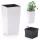  Prosperplast Blumentopf 32,5 cm x 32,5 x 61 cm Durchmesser 35 cm Kunststoff weiß