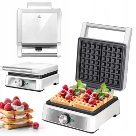  MPM MGO-41 Waffeleisen 1600 W Silber/Grau