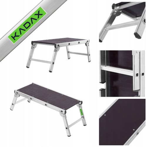 KADAX Leiter 2,5 m Aluminium 1 x 2 bis 150 kg