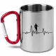  Tasse mit Karabiner für einen Läufer, Läufer, Laufen, Lauf + Name, 23