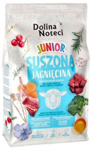  Dolina Noteci Premium Junior Lamm Trockenfutter für Hunde 4 kg