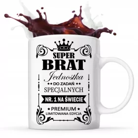    BECHER für einen Bruder SUPER BROTHER, ein Weihnachtsgeschenk für den besten BROTHER