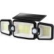  YOOULIT schwarze Gartenwandleuchte mit integrierter 2-W-LED-Quelle