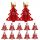  Weihnachtsbesteckhalter, roter Weihnachtsbaum, 12-tlg