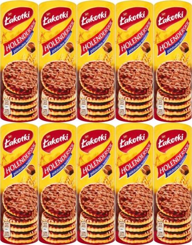 San Łakotki Holenderskie Herbatniki in Milchschokolade 170g, 10er Pack
