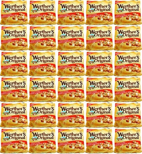 Werther's Original Sahnebonbons, 90 g, 40 Stück Packung - Premium Süßwaren