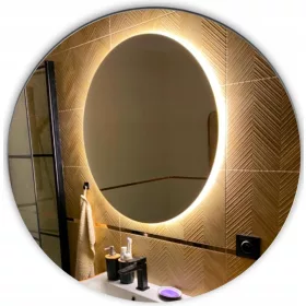  Runder Spiegel LED Fi 100 cm beleuchtet Badezimmer Kreis