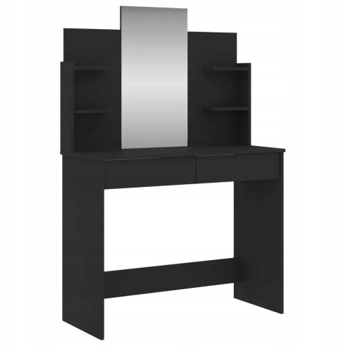  vidaXL Schminktisch mit Spiegel Schwarz 96 x 39 x 142 cm