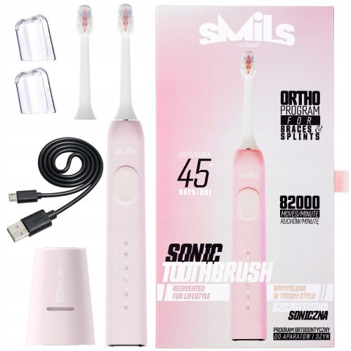  Elektrische Zahnbürste Vitammy Smils Powder Pink