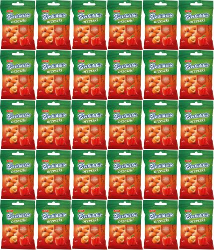 Großpackung Aksam Beskidzkie Paprika-Geschmack Erdnüsse 70g x 50 Stück