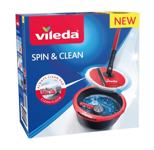Vileda Spin & Clean Eimer und Schleudermopp