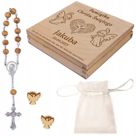    HEILIGE TAUFE SOUVENIRE HEILIGE TAUFE SPARDOSE MIT ROSENKRANZ