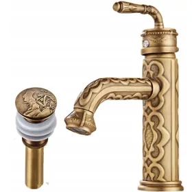   CHDE Old Retro Brass MASTER goldener bodenstehender Waschbeckenhahn