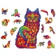  Premium 3D-Holzpuzzle für Erwachsene Katze für Weihnachten und Geburtstag