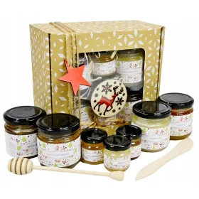    Honigset, Weihnachtsgeschenk, Weihnachtsgeschenkset mit Honig