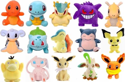  POKEMON PIKACHU EEVEE GENGAR CYNDAQUIL JOLTEON SNORLAX PSYDUCK MEW PLÜSCHSPIELZEUG