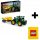  LEGO Technic John Deere 9620R 4WD Traktor 42136 + LEGO Papier-Geschenktüte mittlere Größe M 41x34x12 cm