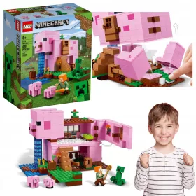    LEGO MINECRAFT KREATIVES SCHWEINEFÖRMIGES HAUS MIT EXPLOSIONSFUNKTION NEU