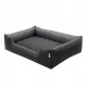 HUNDEBETT 100/75 cm XXL bequemes Sofa, abnehmbar SCHWARZ + GRAPHIT