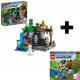  LEGO Minecraft 21189 Skeleton Dungeon + LEGO Minecraft 21177 Creepers Hinterhalt