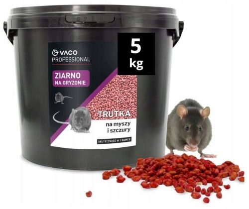  VACO PROFESSIONAL Grain Mäuse- und Rattengift (Eimer) - 5 kg