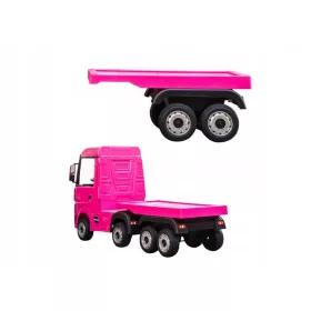    Auflieger für batteriebetriebenen Mercedes Actros für Kinder – Pink