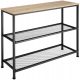  TecTake 01 Konsole rechteckig 100 x 30 x 81cm Brauntöne