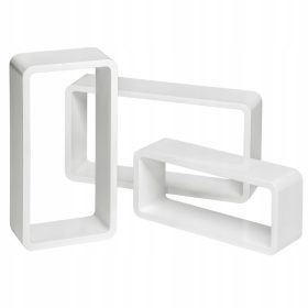  TecTake MDF-Regal 24 x 10 cm weiß