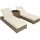  Deuba q Liegestuhl, Metall, Beige und Braun