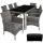  TecTake Almansa Technorattan Gartenmöbel-Set, braun, 18-teilig.