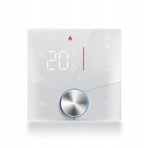  TUYA WiFi-Thermostat mit Knopf für Wasser-Fußbodenheizung 3A Weiß
