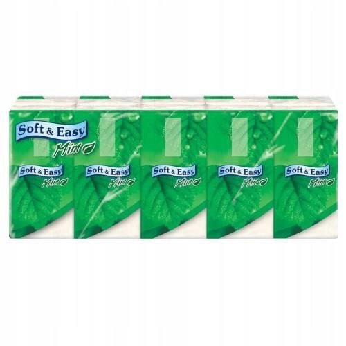  Soft&Easy Mint-Dufttücher, 3 Lagen, Minze, 10 Packungen