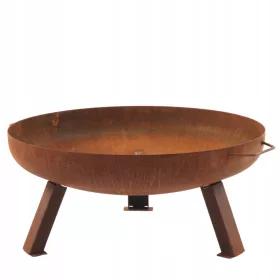    Stahl Garten Feuerstelle Feuerschale Rohstahl verschraubt Hoy 58cm