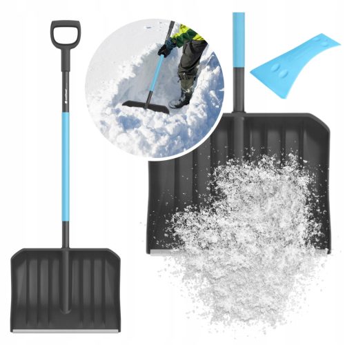 Gartenschaufeln und Rechen Cellfast Schneeschaufel, Kunststoff, 49 x 140 cm + KALENDER FÜR 2024 – KLEINER KALENDER 2024 – KLEINES REGELREGLER