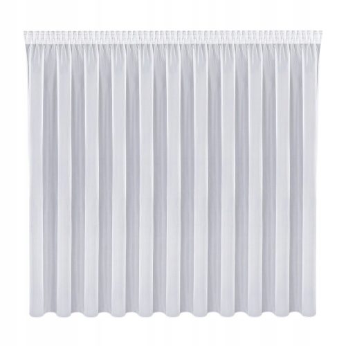  VIOLET-weißer Voile-Vorhang, glatt, elegant, 500 x 265, Frosch-Tunnelband