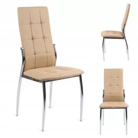  Halmar Stuhl, Kunstleder, Beigetöne, 1 Stk.