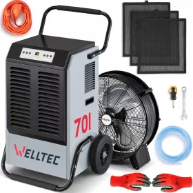 Welltec DHX70 Luftentfeuchter 920 W 70 l/24 h