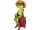  Dekofigur 17 x 7 x 6 cm - Frosch mit Koffer Tourist