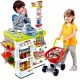  Supermarkt-Ladenstand FÜR Kinder Registrierkasse + Korb