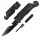  FALTBARE RETTUNGS-JAGDMESSER-TASCHENLAMPE 22CM
