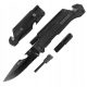  FALTBARE RETTUNGS-JAGDMESSER-TASCHENLAMPE 22CM