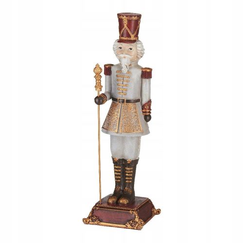  Weihnachtssoldat weiß Figur 31 cm HOLY TIME VILLA ITALIA