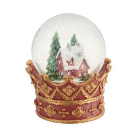    Weihnachts-Glaskugel mit Spieluhr, Höhe 14 cm, HOLY TIME VILLA ITALIA