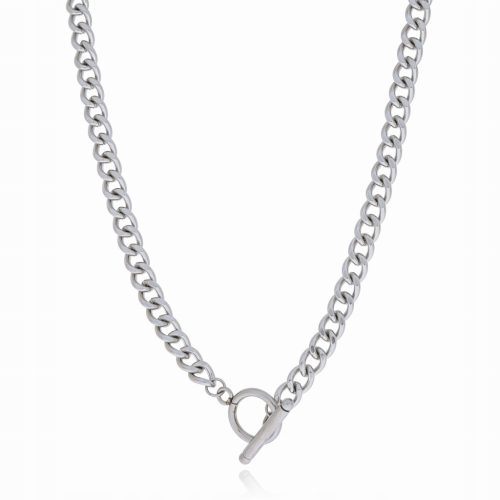  Herrenhalskette aus Chirurgenstahl, Silber, ein Geschenk für ihn