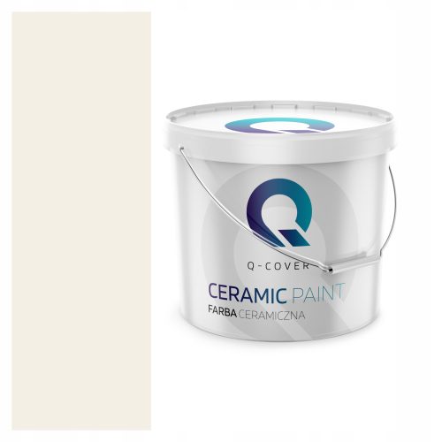 Keramische Decken- und Wandfarbe Q-Cover 5 l von gebrochenem Weiß bis mattem Beige