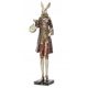 Dekorative Figuren und Skulpturen für zu Hause Hasenfigur mit Uhr o140f Hasengeschenk