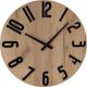 Uhr für zu Hause Wanduhr Beige, Schwarz, Creme, Brauntöne, 50 cm