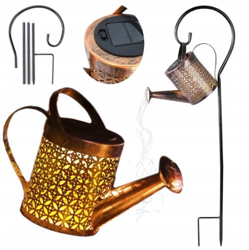 Hängende Gartenleuchten SOLARLAMPE ANGETRIEBEN IN GARTENGIEßKANNE 80CM LED